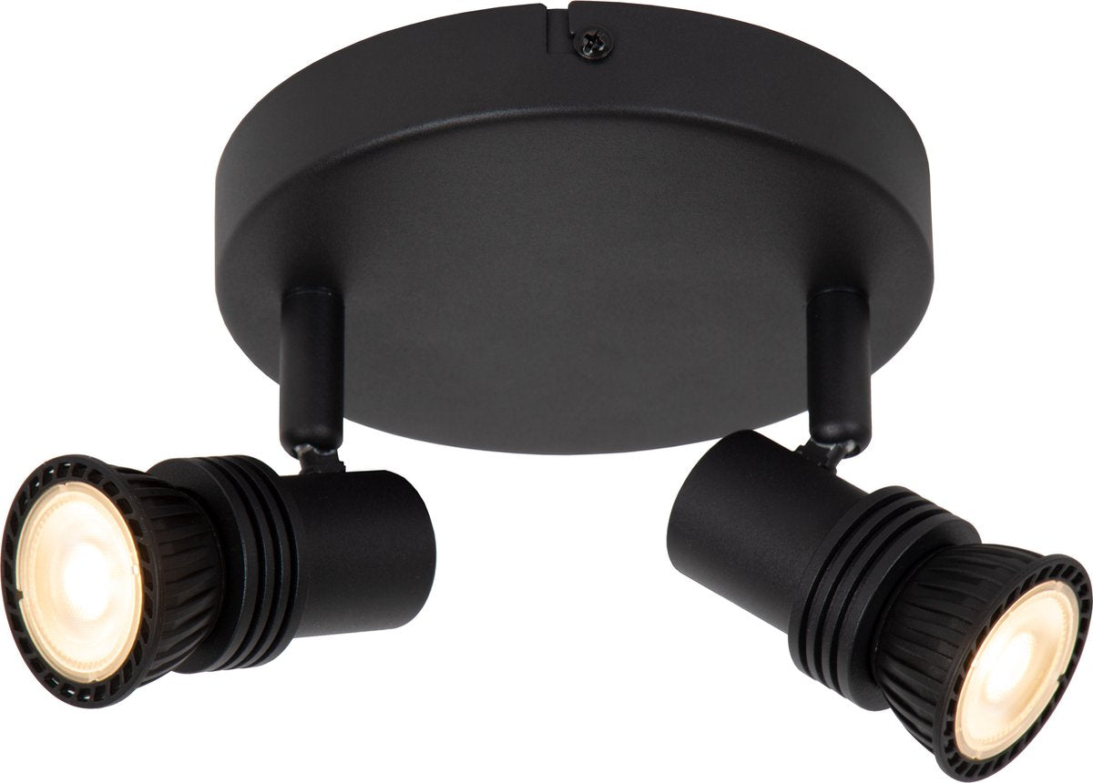 Lucide kianti - spot de plafond (plafonnier) - ø 15 cm - 2xgu10 - noir