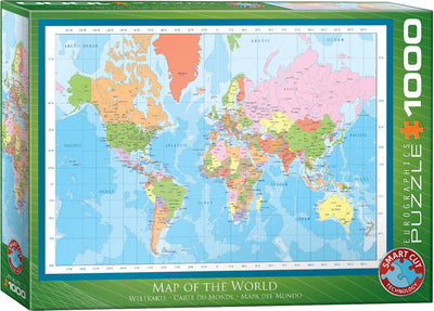Eurographics - carte du monde [carte du monde] - 1000 pièces 68×48cm (l×h) - puzzle