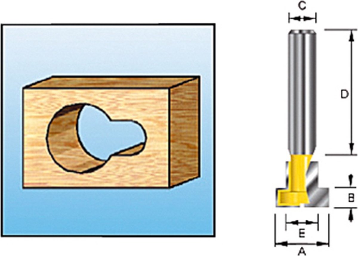 Accessoires Makita coupe-trou de serrure hm s8 - d-11988