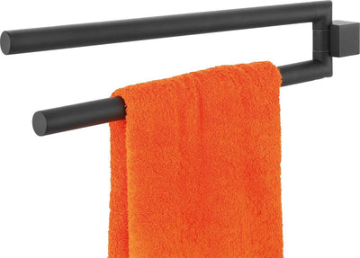 Porte-serviettes Tiger nomade 2 bras - noir