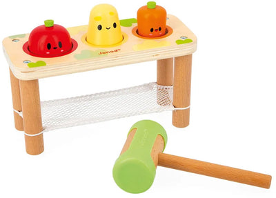 Janod - ferme - jeu de marteaux légumes - thème ferme