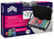 Set de poker Copag ® 300 jetons comprenant 2 cartes à jouer en PVC 100% résistant, 5 dés et boutons de poker