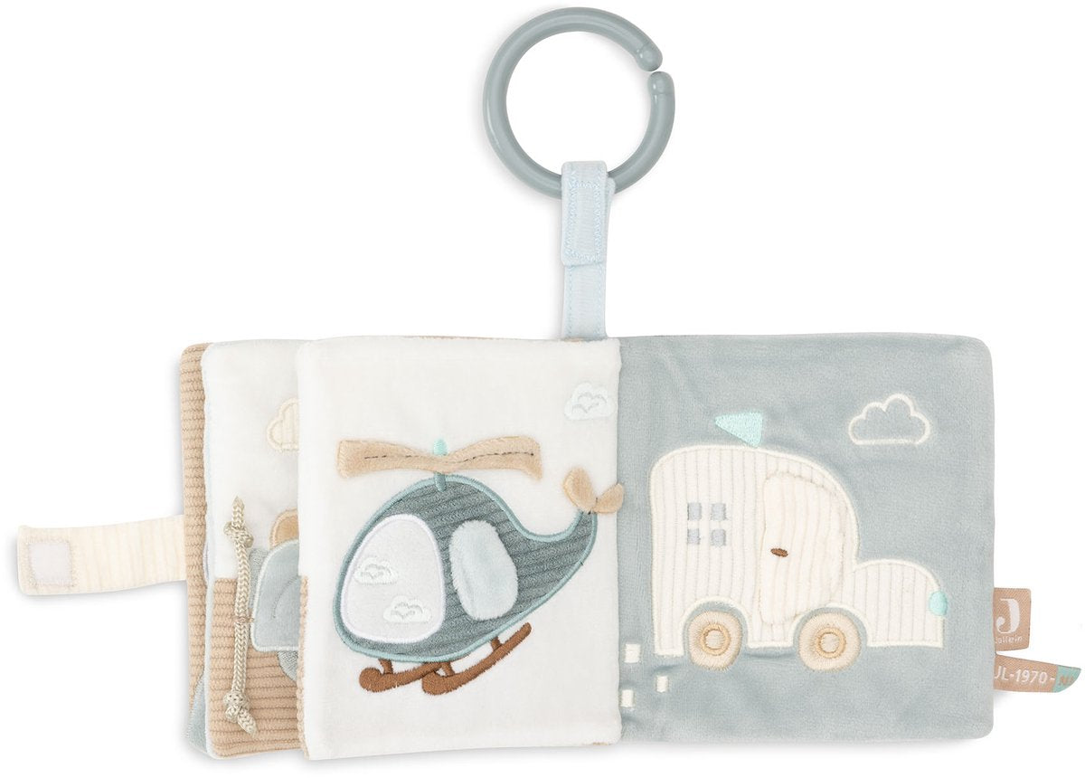Livre d'activités pour bébé Jollein - en déplacement - polyester - jouets sensoriels