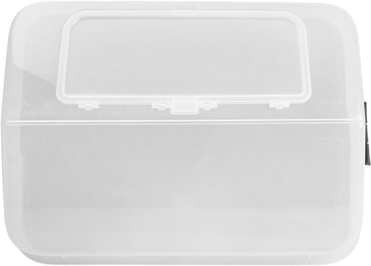 Elho green basics grow garden grow house l - couvercle pour boîte de culture - 100% plastique recyclé - 65,5 x 48,3 x 29,2 cm - transparent