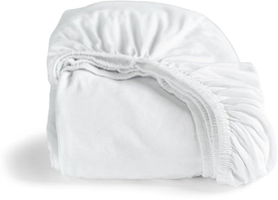 Cendrillon - drap-housse - hauteur de matelas jusqu'à 25 cm - jersey double - 180x220 200x200 cm - blanc