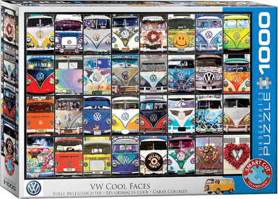 Eurographics volkswagen - vw cool faces - 1000 pièces 68×48cm (l×h) - puzzle