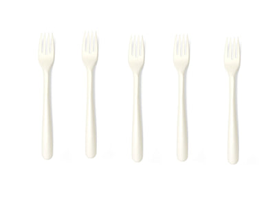 Iezzy fourchettes jetables iezzy cpla 19cm blanc