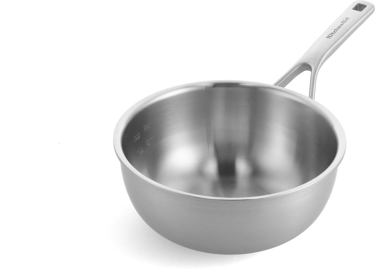Casserole inox multicouche Kitchenaid - ø20 cm - 2,3l - induction - sans pfas