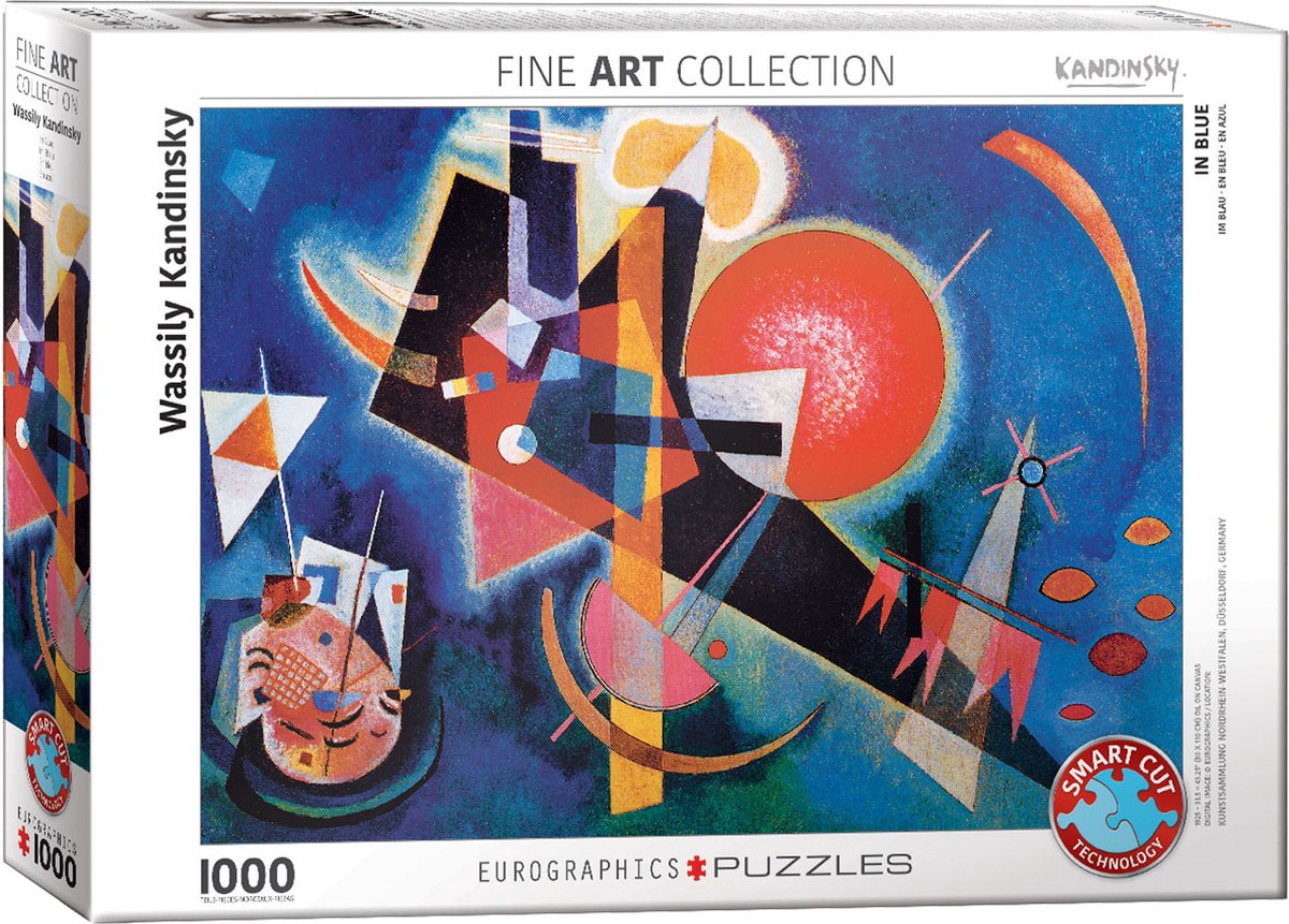 Eurographics - en bleu [im blau] - Wassily Kandinsky - 1000 pièces 68×48cm (l×h) - puzzle d'art