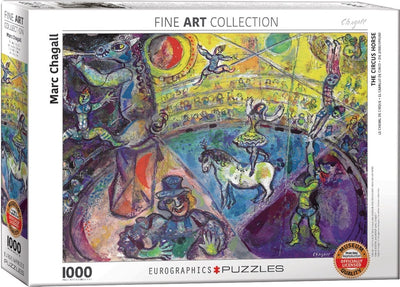 Eurographics - le cheval du cirque [le cheval du cirque] - marc chagall - 1000 pièces 68×48cm (l×h) - puzzle d'art