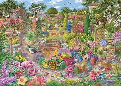 Gibsons - jardin en fleurs (par Janice Daughters) - 1000 pièces 68×49cm (l×h) - puzzle pour adultes