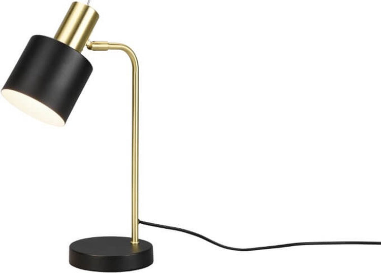 Reality Adam - lampe de table - noir-or - excl. 1x e14 4w