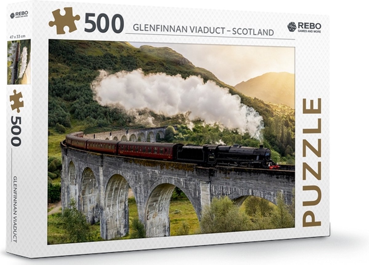 Puzzle Twisk 500 pièces Puzzle viaduc de Glenfinnan nostalgie.