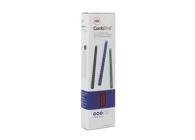 Reliure à dos gbc plastique a4 6mm blanc capacité 25 feuilles