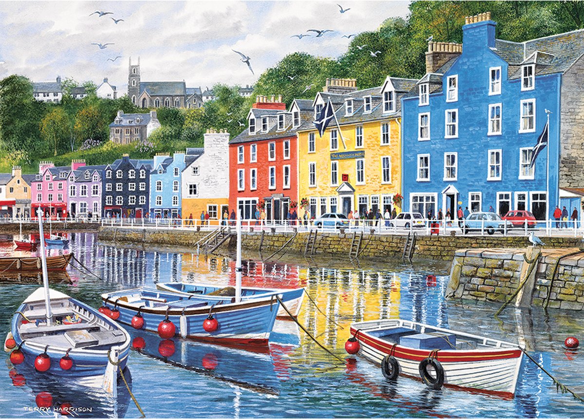 Gibsons - tobermory (par Terry Harrison) - 1000 pièces 68×49cm (l×h) - puzzle pour adultes