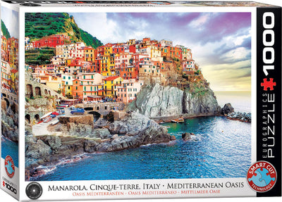 Eurographics - manarola cinque terre italie oasis méditerranéenne - 1000 pièces 68×48cm (l×h) - puzzle