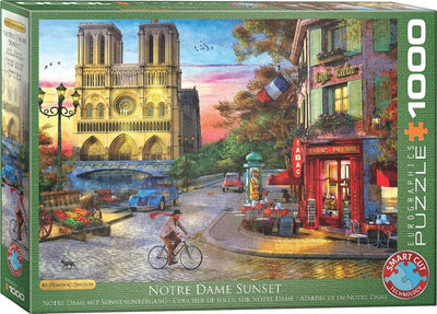 Eurographics - coucher de soleil à Notre Dame [coucher de soleil de notre Dame] - dominic davison - 1000 pièces 68×48cm (l×h) - puzzle
