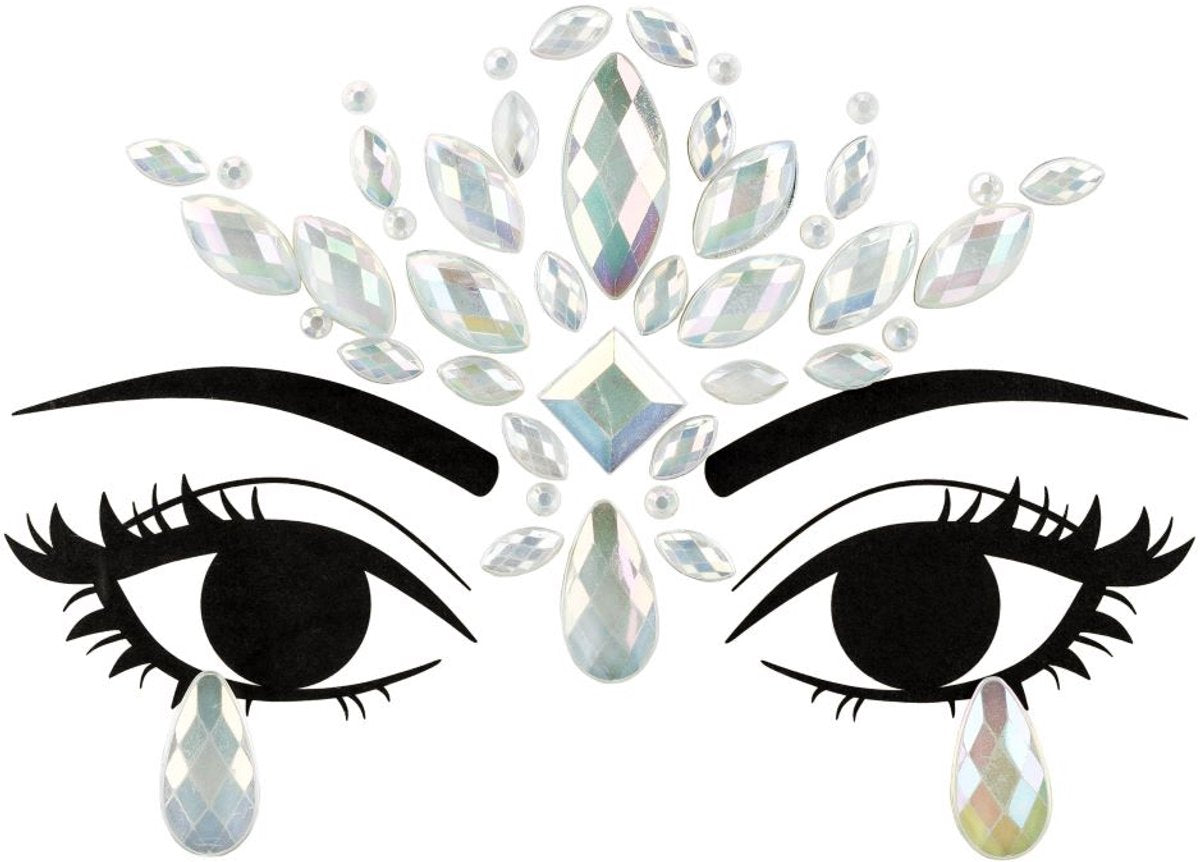 Cristaux lumineux pour le visage Partydeco