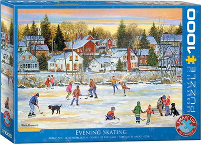 Eurographics Patricia Bourque : Patinage du soir (1000 pièces) - puzzle