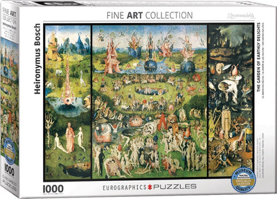 Eurographics - le jardin des délices terrestres - hieronymus bosch - 1000 pièces 68×48cm (l×h) - puzzle d'art