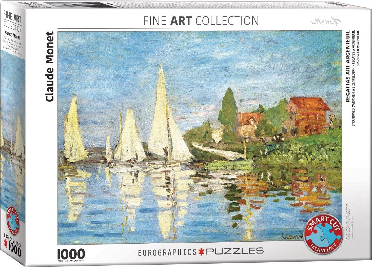 Eurographics - régates à argenteuil [régates à argenteuil] - claude monet - 1000 pièces 68×48cm (l×h) - puzzle d'art