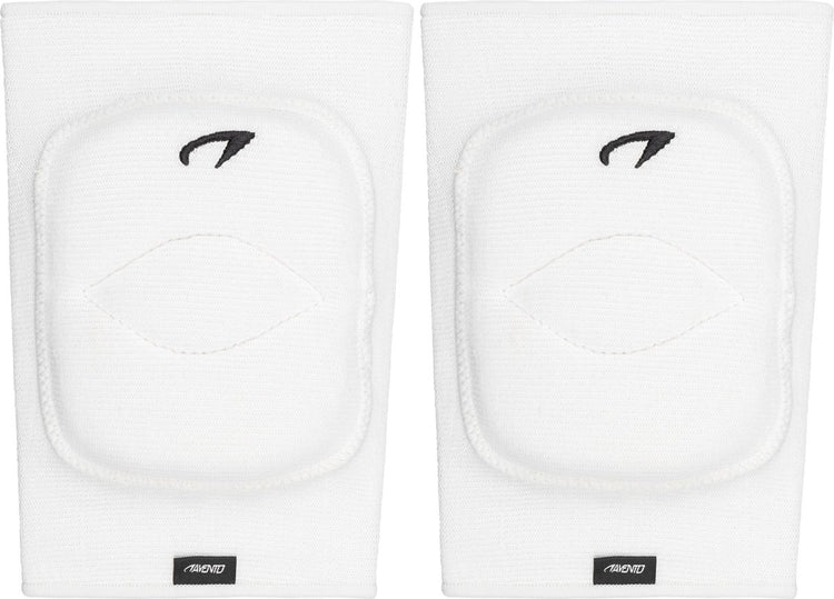 Genouillères de volley-ball Avento - blanches - rembourrage doux - taille L XL