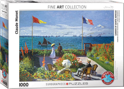 Eurographics - jardin à sainte-adresse [jardin à sainte-adresse] - claude monet - 1000 pièces 68×48cm (l×h) - puzzle d'art