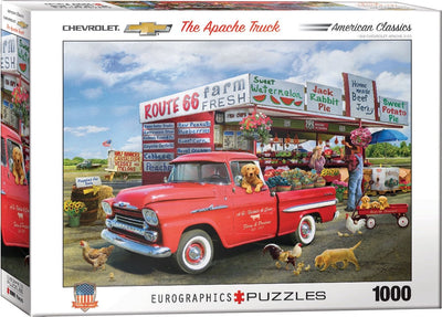 Puzzle Eurographics 1959 Chevrolet Apache Greg Giordano 1000 pièces.