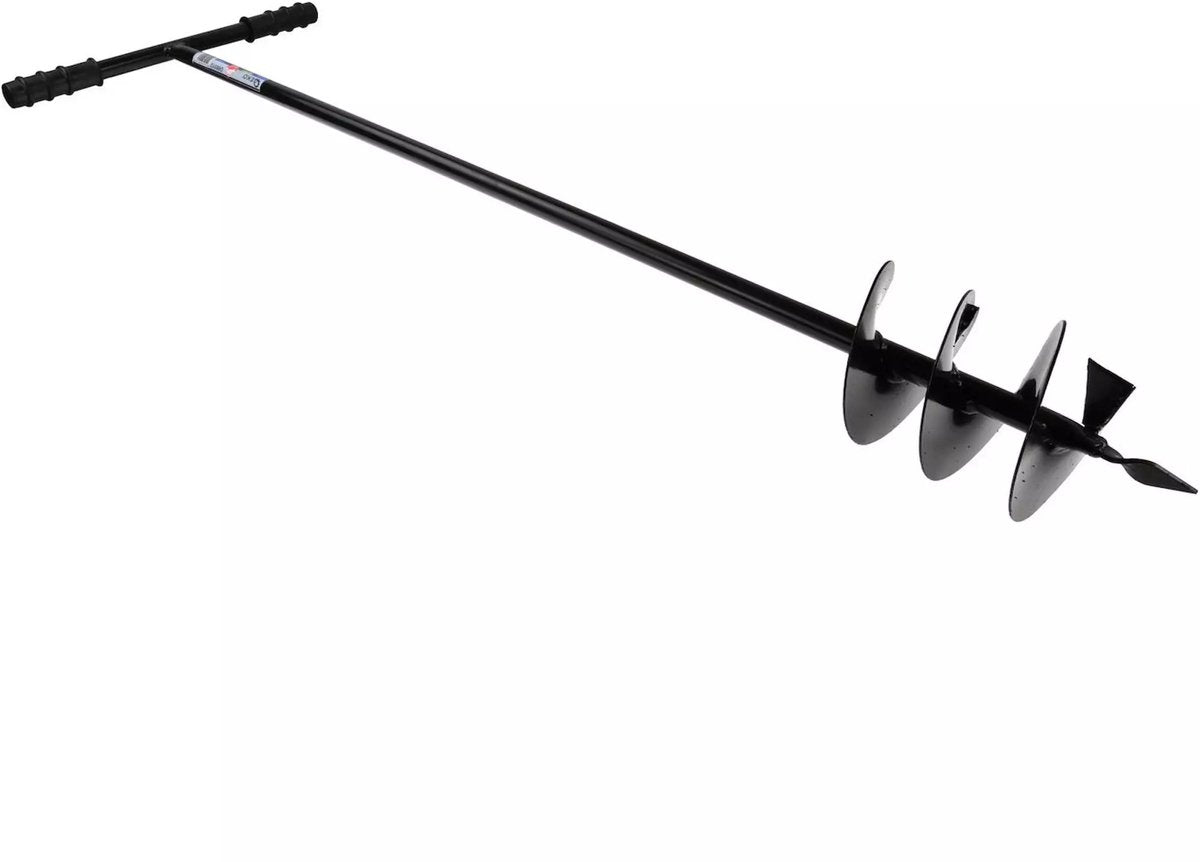 Tarière à main Geko - 140 mm - acier durable - adaptée à divers sols