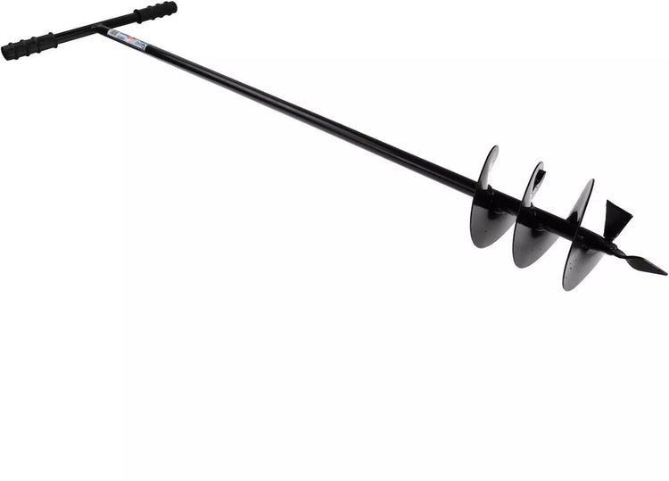 Tarière à main Geko - 140 mm - acier durable - adaptée à divers sols