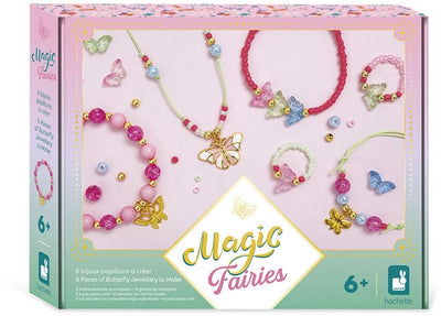 Janod - fées magiques - paquet créatif - 6 bijoux papillons - paquet bricolage