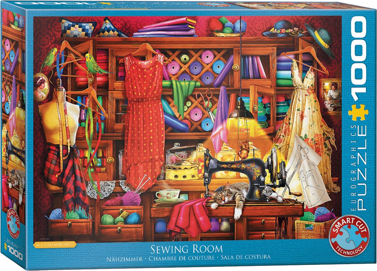 Eurographics - salle de couture [salle de couture] - 1000 pièces 68×48cm (l×h) - puzzle