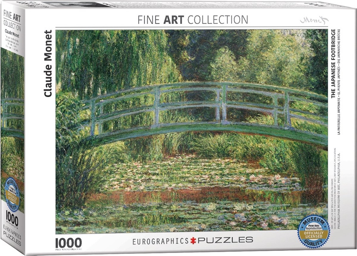 Eurographics - le pont japonais [le pont japonais] - Claude Monet - 1000 pièces 68×48cm (l×h) - puzzle d'art