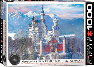 Eurographics - Château de Neuschwanstein en hiver, Allemagne - 1000 pièces 68×48cm (l×h) - puzzle