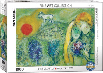 Eurographics - les amoureux de venise [les amoureux de venise] - marc chagall - 1000 pièces 68×48cm (l×h) - puzzle d'art