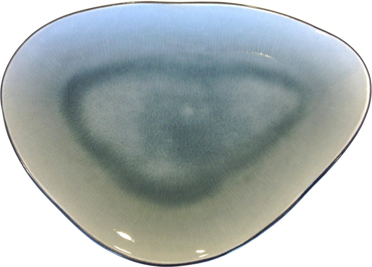Assiette plate Gastro by ron blaauw - 16 x 12 cm - petite - gris bleu - 4 pièces