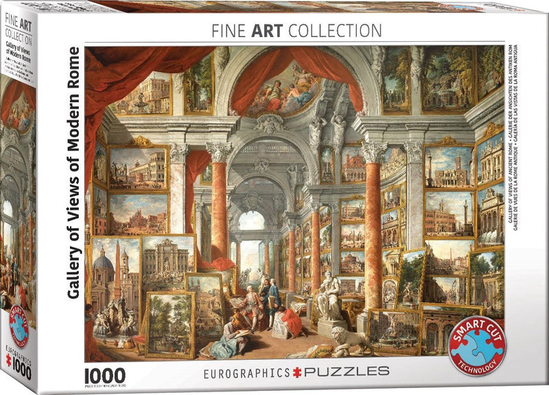 Eurographics - galerie de visages de la Rome moderne [galleria di vedute di roma moderna] - giovanni panini - 1000 pièces 68×48cm (l×h) - puzzle d'art