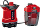Pompe à eau sale à batterie Einhell ge-dp 18 25 li solo - power x-change - 18 v li-ion - 7 500 l h - max. tête : 5 m - max. profondeur d'immersion : 4 m - aspiration jusqu'à : 35 mm - mode eco boost - excl. batterie et chargeur