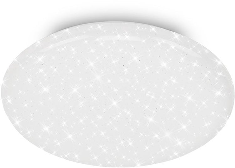 Briloner git – Plafonnier LED – effet ciel étoilé – lumière blanc neutre 4 000 K – blanc – ø28 cm
