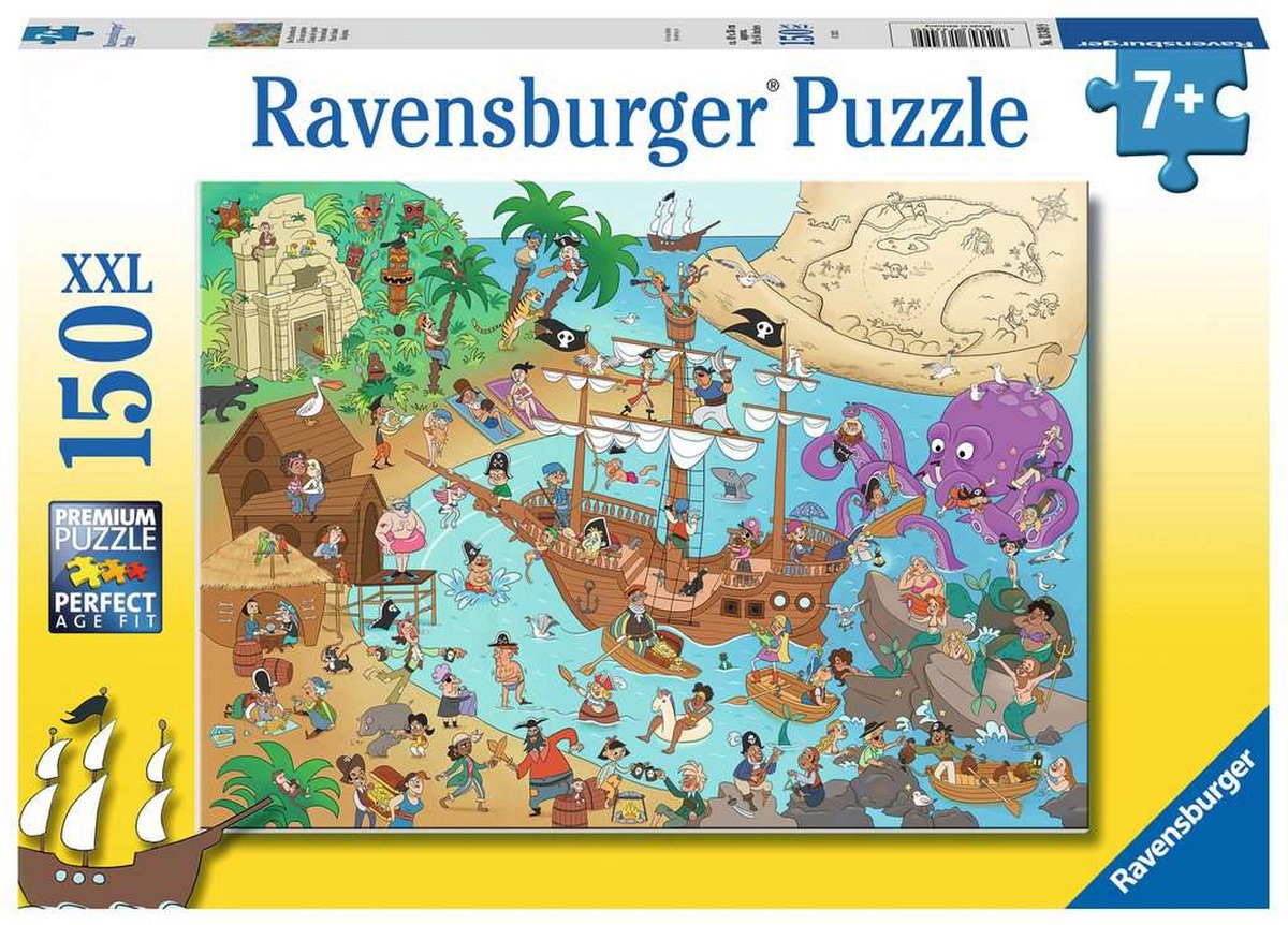 Ravensburger Puzzle Pirate Island, 150e. Xxl