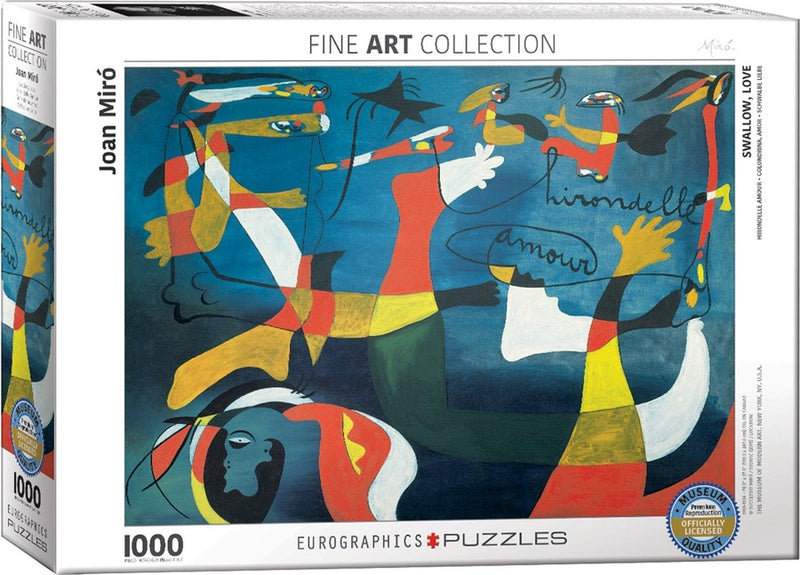 Eurographics - l'hirondelle d'amour [l'hirondelle d'amour] - joan miro - 1000 pièces 68×48cm (l×h) - puzzle d'art
