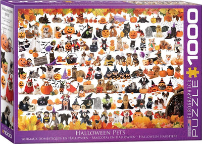 Puzzle Eurographics Puzzle animaux d'Halloween 1000 pièces en carton.