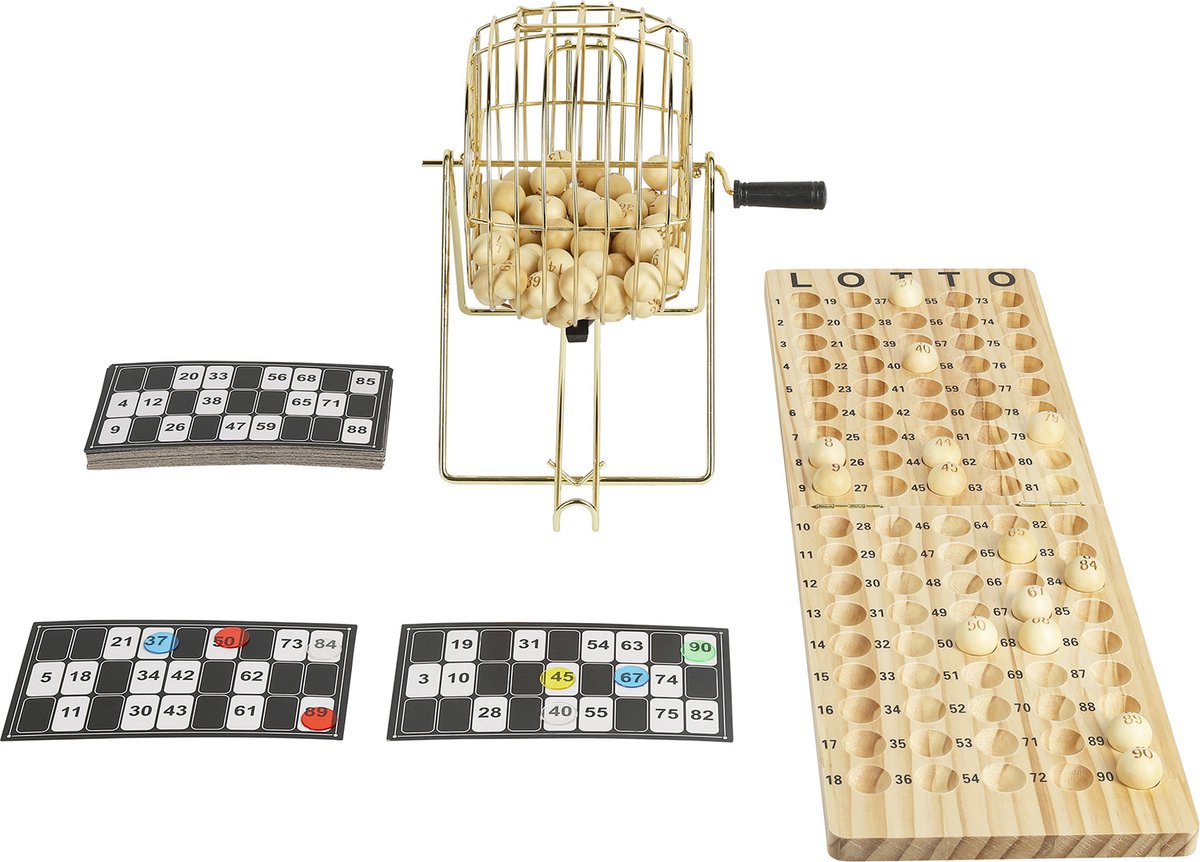 Moulin à loto-kien de buffle avec accessoires, jeux chauds