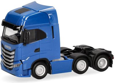 Herpa iveco s-way 6x2, bleu