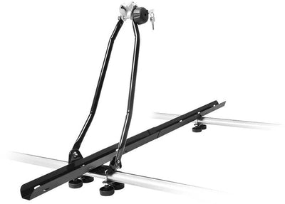 Porte-vélos de toit Twinny Load - à monter sur une galerie de toit - passage de roue en aluminium avec deux fermetures rapides - convient pour 1 vélo - verrouillable - capacité de charge maximale jusqu'à 15 kg