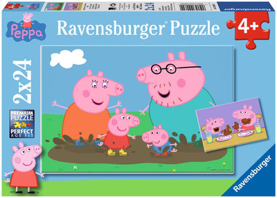 Ravensburger Jigsaw Puzzle Happy Family Peppa Pig, 2x24st.
