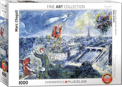 Eurographics - le bouquet de paris [le bouquet de paris] - marc chagall - 1000 pièces 68×48cm (l×h) - puzzle d'art