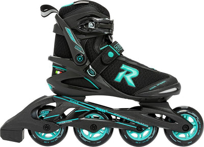 Icon patins à roues alignées bottes souples dames 80 mm 82A noir aqua taille 37