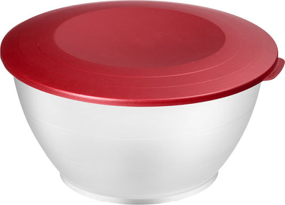Bol de service en pot de conservation Westmark, avec couvercle, capacité: 6,5 litres, plastique, sans BPA, Olympia, couleur: rouge transparent, 2419221r