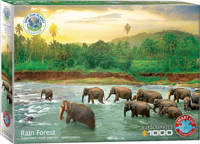 Eurographics - sauvez la planète ! forêt tropicale [sauvez la planète ! forêt tropicale] - 1000 pièces 68×48cm (l×h) - puzzle